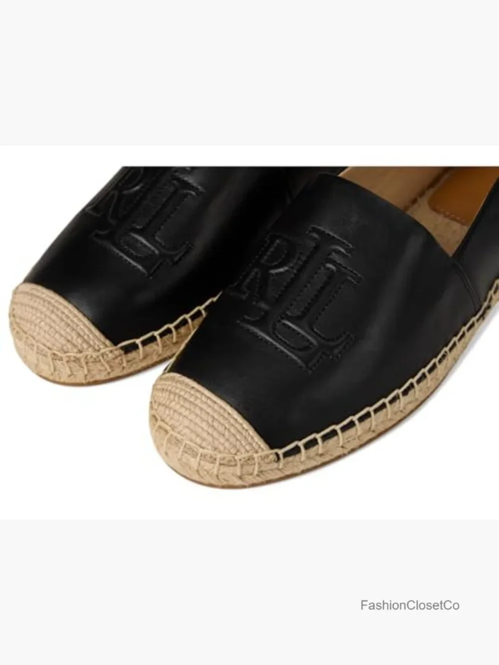 Nappa Leather Espadrille Ballet Flat Pull-On